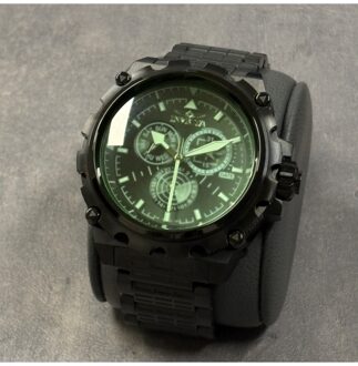 Invicta Coalition Forces 49202 Heren Horloge - Quartz Uurwerk - Roestvrij Staal met zwarte Wijzerplaat - 50mm
