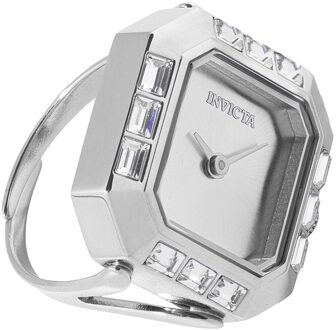 Invicta Mini 49580 Dames Horloge - Quartz Uurwerk - Roestvrij Staal met zilveren Wijzerplaat - 21mm - maat