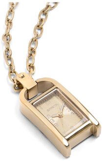 Invicta Mini - Necklace 49935 Dames Horloge - Quartz Uurwerk - Roestvrij Staal met gouden Wijzerplaat - 17mm - One Size