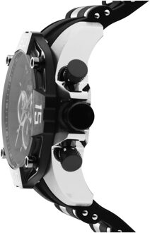 Invicta Pro Diver 44704 Heren Horloge - Quartz Uurwerk - Roestvrij Staal met zwarte Wijzerplaat - 52mm Zilver