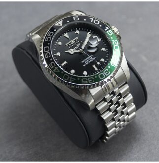 Invicta Pro Diver 48387 Heren Horloge - Quartz Uurwerk - Roestvrij Staal met zwarte Wijzerplaat - 47mm Zilver