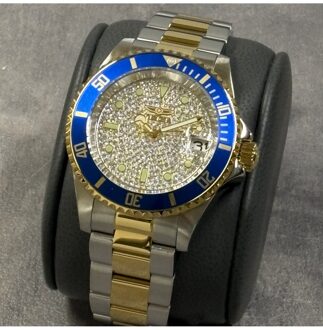 Invicta Pro Diver 50279 Heren Horloge - Mechanisch Uurwerk - Roestvrij Staal met zilveren Wijzerplaat - 40mm - maat