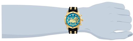Invicta Pro Diver - SCUBA 23426 Heren Horloge - Quartz Uurwerk - Roestvrij Staal met blauwe Wijzerplaat - 50mm Goud