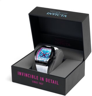 Invicta Racing 48940 Heren Horloge - Quartz Uurwerk - Roestvrij Staal met blauwe Wijzerplaat - 47mm Zwart