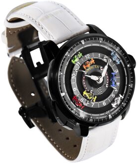 Invicta Racing 69134 Heren Horloge - Automatisch Uurwerk - Roestvrij Staal met zwarte Wijzerplaat - 46mm - One Size