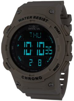 Invicta Racing Digital 47526 Quartz Herenhorloge - 52mm Bruin - One Size