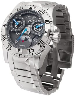 Invicta Reserve - Excursion 47570 Heren Horloge - Automatisch Uurwerk - Roestvrij Staal met grijze Wijzerplaat - 49mm Zilver