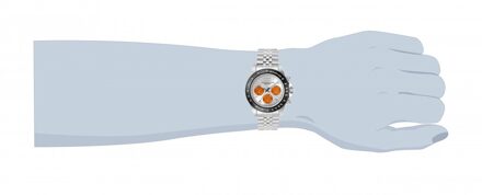 Invicta Speedway 31003 Heren Horloge - Quartz Uurwerk - Roestvrij Staal met zilveren Wijzerplaat - 39mm