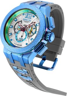Invicta Speedway 37960 Heren Horloge - Quartz Uurwerk - Roestvrij Staal met witte Wijzerplaat - 52mm Blauw