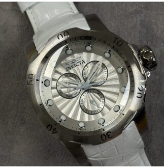 Invicta Venom 49173 Heren Horloge - Quartz Uurwerk - Roestvrij Staal met zilveren Wijzerplaat - 54mm
