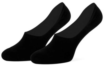 Invisible black sneakersokken unisex Zwart - 35-38