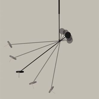 Invisible LED hanglamp 1-lamp 2.700K zwart, gematteerd