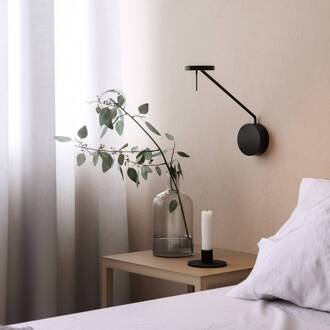 Invisible LED wandlamp 2700K diepte 37,4cm zwart