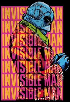Invisible Man Retro T-shirt - Zwart - 5XL