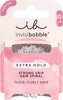 Invisibobble Haarelastiek Invisibobble Extra Hold Crystal Clear 3 st