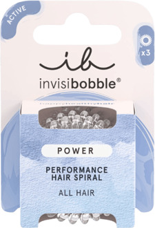 Invisibobble Haarelastiek Invisibobble Haarelastiek Extra Strong Power Crystal Clear 3 st