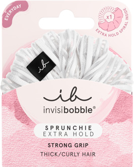 Invisibobble Haarelastiek Invisibobble Sprunchie Extra Hold Pure White 1 st