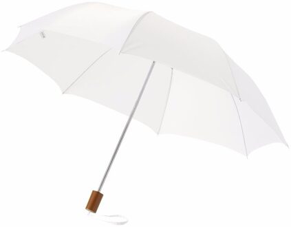 Invouwbare paraplu wit 56 cm