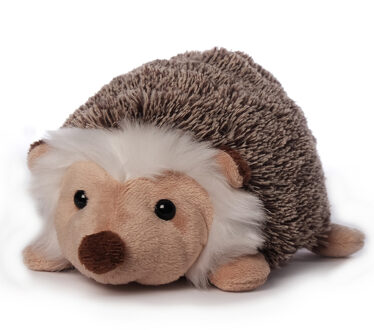 Inware pluche egel knuffeldier - bruin - 19 cm - Knuffel boederijdieren