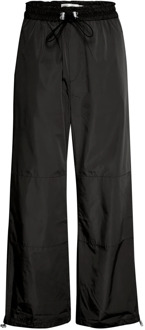 InWear Ontspannen zwarte broek met elastische tailleband InWear , Black , Dames - S