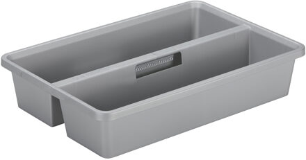 inzet organiser tray voor opslagbox van 30 en 51 liter lichtgrijs 51 x 35 x 10.6 cm - Opbergbox