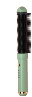 Ion Multifunctionele Stijltang Haar Krultang Borstel Verwarming Kam Stijltangen Curling Haar Smoothing Strijkijzers Stijltang groen zonder doos