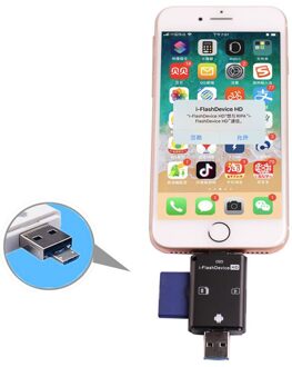 Ios Android Micro Usb Usb 3in1 Sd Tf Microsd Kaartlezer Memory Otg Kaartlezer Voor Iphone Ipad Voor Huawei voor Xiaomi Telefoon Pc