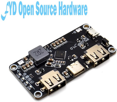 IP5328P Dual USB 18650 Battery Charger treasure Tpye-c 3.7V to 5V 9V 12V Step up Fast Quick Charger Circuit Board QC2.0 QC3.0