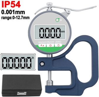 IP54 Waterdicht Stofdicht En Oilproof Digitale Micrometer 0.001Mm 0.01 Elektronische Micrometer Metrische 0-12.7Mm 0.5 "Dial indicator 0.12.7mm 0.001mm
