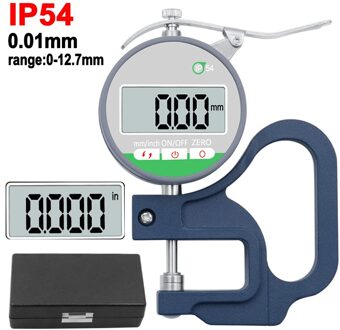 IP54 Waterdicht Stofdicht En Oilproof Digitale Micrometer 0.001Mm 0.01 Elektronische Micrometer Metrische 0-12.7Mm 0.5 "Dial indicator 0-12.7mm 0.01mm