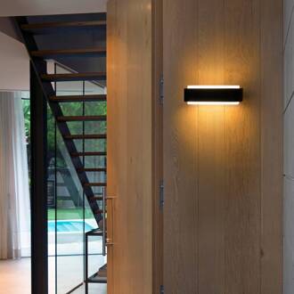 IP65 - modieuze LED buiten wandlamp Sticker donkergrijs, wit