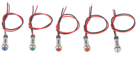 IP67 Waterproof LED Metal Warning Indicator Light 6mm Signal Lamp 3v-6v/12-24V /220v