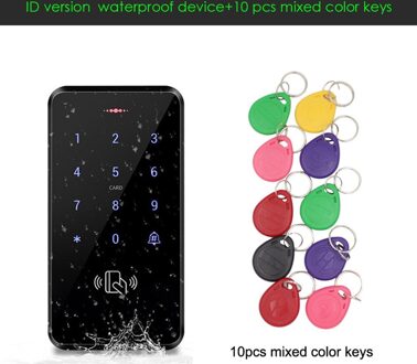 IP68 Waterdicht Toegangscontrole Toetsenbord Outdoor Touch Rfid Access Controller Deuropener Systeem Elektronisch Slot 125Khz Key Card 125Khz ID Version