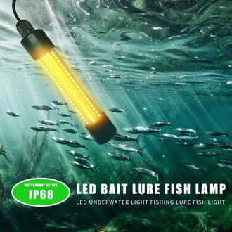IP68 Waterdichte 20W 126 2835 Led Trap Lamp Onderwater Vis Finding Vissen Trekt Lokken Aas Lichten Geel