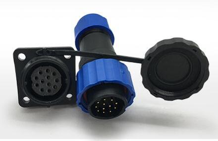 IP68 Waterdichte luchtvaart kabel connector plug & socket Mannelijke en Vrouwelijke 2 3 4 5 6 7 9 12Pin 20mm soort Plein luchtvaart plug