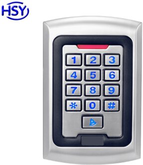 IP68 Waterdichte Metal Case RFID Smart Card Toetsenbord Reader 125 Khz EM ID Keyfob of 13.56 Mhz MF IC Key tag Toetsenbord WG26 Lezers 125khz EM