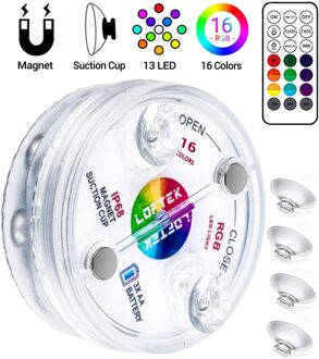 IP68 Waterdichte Onderwater Licht Lamp Zwembad Light Remote Controlled 10Leds Rgb Led Battery Operated Dompelpompen Licht Voor Fountai