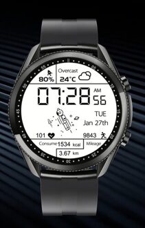 IP68 Waterdichte Vrouwen Horloge Muziek Telefoontje Heren Horloge Full Touch Bluetooth Call Ecg Zuurstof Hoge-End Smart Horloge zwart-blacksilicone