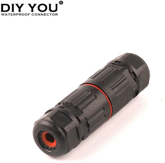 IP68 Waterproof Wire Connector Electrical Cable 2/3 Pin Outdoor Plug Socket Waterproof Straight Connector Quick Screw Connection