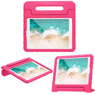 iPad 2020 hoes kinderen - iPad hoes 2020 kids - iPad 2020 hoes 10.2 kinderen - hoes iPad 2020 kids - hoesje iPad 2020 kinderen - iPad 2020 case kids - Siliconen tablethoes - Roze - iMoshion Kidsproof Backcover met handvat