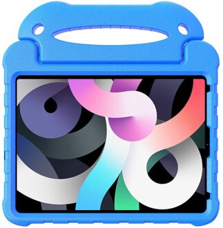 iPad Air 4 2020 hoes Kinderen - Kids proof back cover - Draagbare tablet kinderhoes met handvat – Blauw