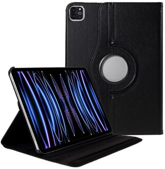 iPad Pro 11 2020/2021 hoes - Draaibare 360 graden tablethoes - Horizontaal en Verticaal Stand - Zwart