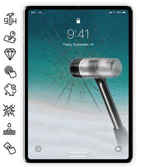iPad Pro 12.9 2018/2020 Gehard Glas Screenprotector - 9H, 0.3mm - Doorzichtig