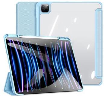 iPad Pro 13 (2024) Dux Ducis Toby Tri-Fold Smart Folio Hoesje - Baby Blauw