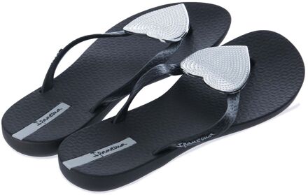 Ipanema Maxi Heart teenslippers voor dames, zwart - EU 38 / UK 5