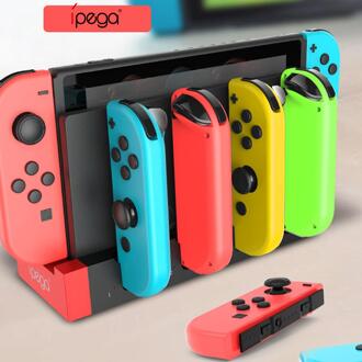 Ipega PG-9186 Controller Charger Charging Dock Stand Station Houder Met Indicator Voor Nintendo Switch Vreugde-Con Game Console