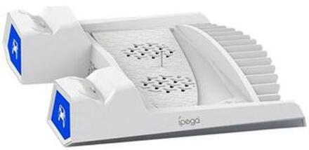 iPega PG-P5023A Oplaadstation met koeler voor Sony PlayStation 5 - Wit