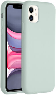 iPhone 11 hoesje - hoesje iPhone 11 apple - iPhone 11 case - telefoonhoesje iPhone 11 - hoesje iPhone 11 - iPhone 11 hoesje siliconen - Siliconen hoesje - Groen - Accezz Liquid Silicone