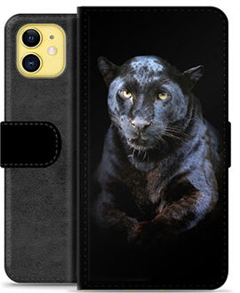 iPhone 11 Premium Portemonnee Hoesje - Zwarte Panter