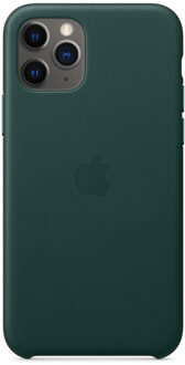 iPhone 11 Pro Leather Back Cover Bosgroen